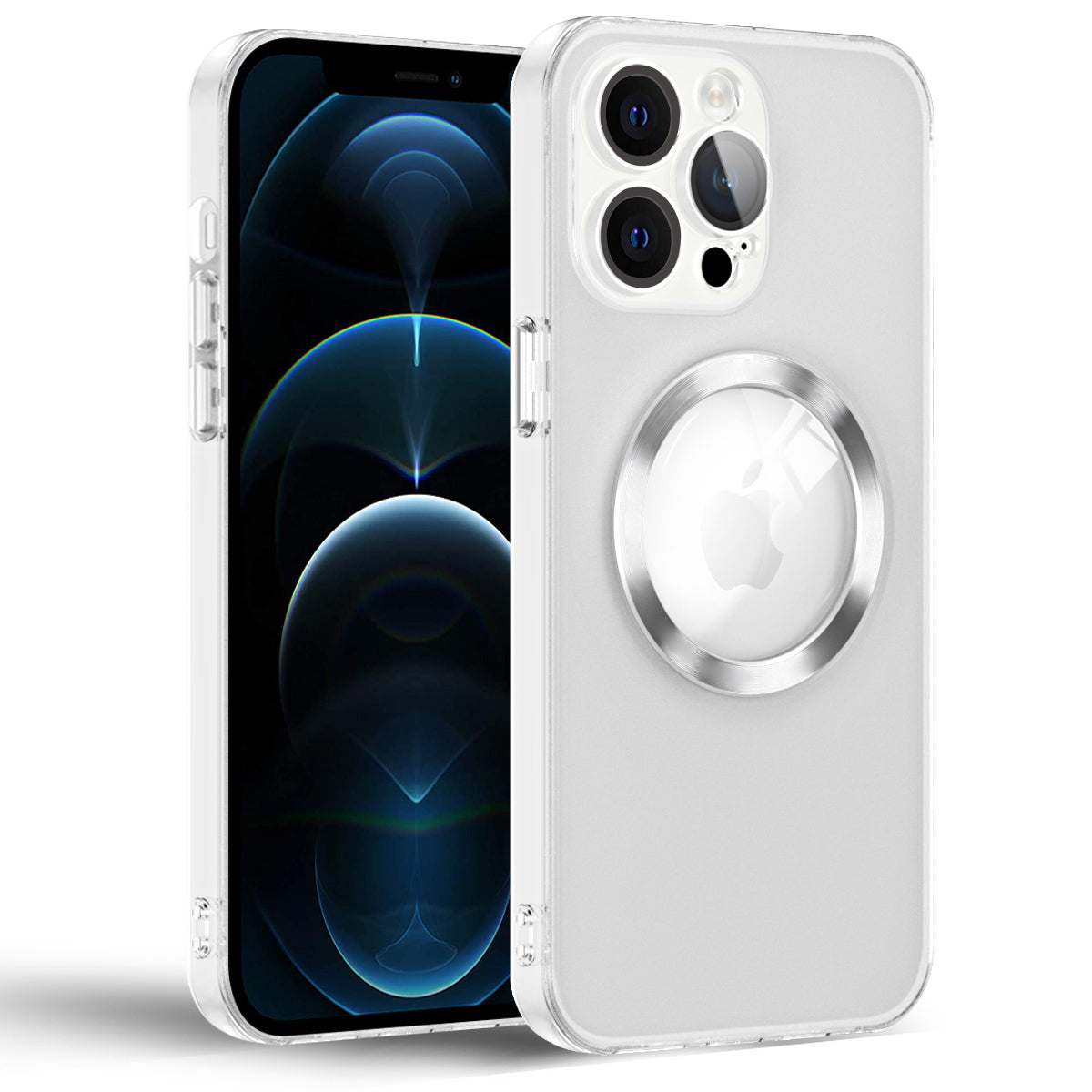 For iPhone 12 Pro 6.1 inch PU Leather Coated TPU Phone Case CD Veins Magnetic Cover with Glass Lens Film For iPhone 12 Pro 6.1 inch PU Leather Coated TPU Phone Case CD Veins Magnetic Cover with Glass Lens Film